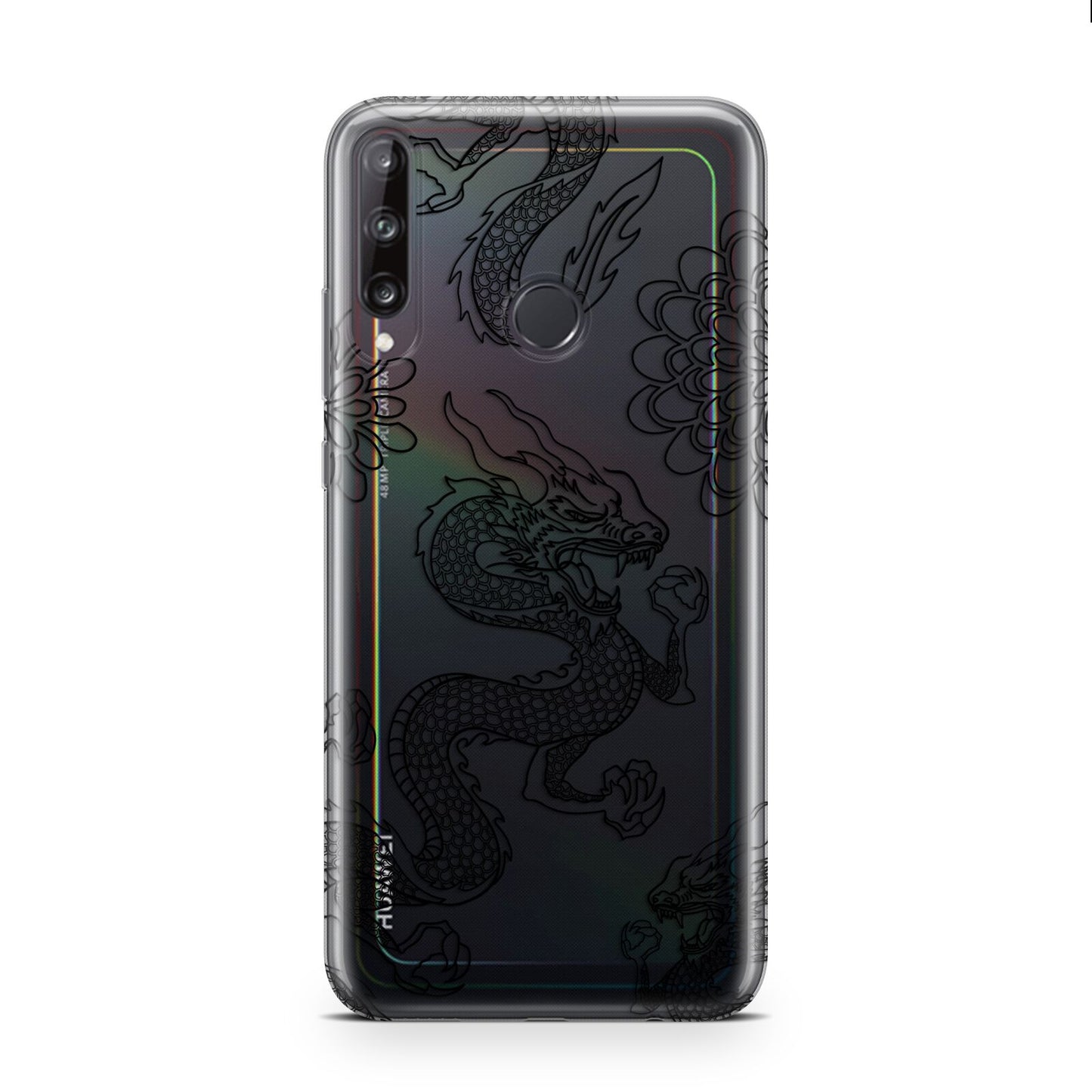 Black Dragon Huawei P40 Lite E Phone Case