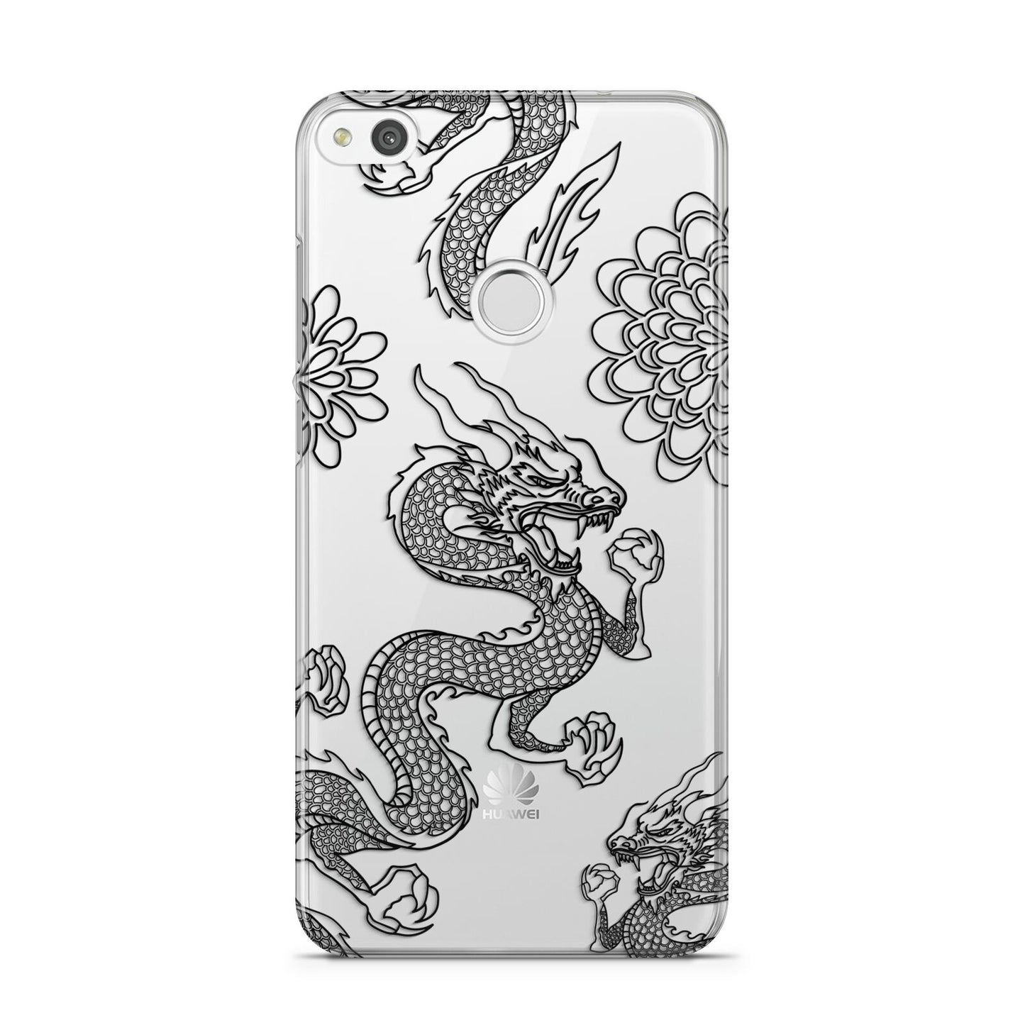 Black Dragon Huawei P8 Lite Case