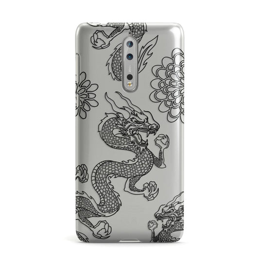 Black Dragon Nokia Case