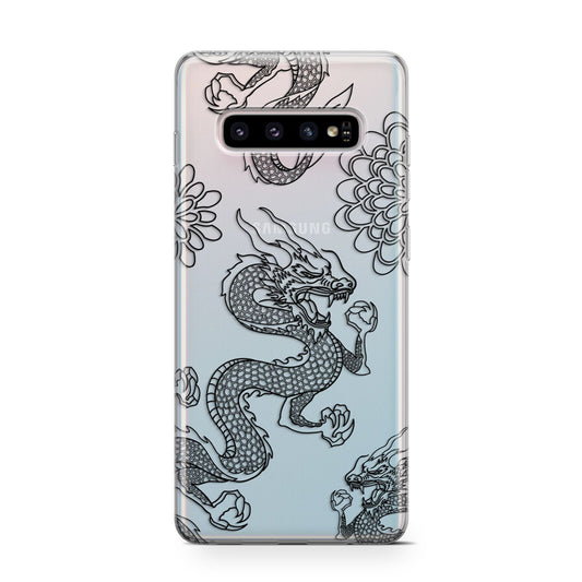 Black Dragon Protective Samsung Galaxy Case