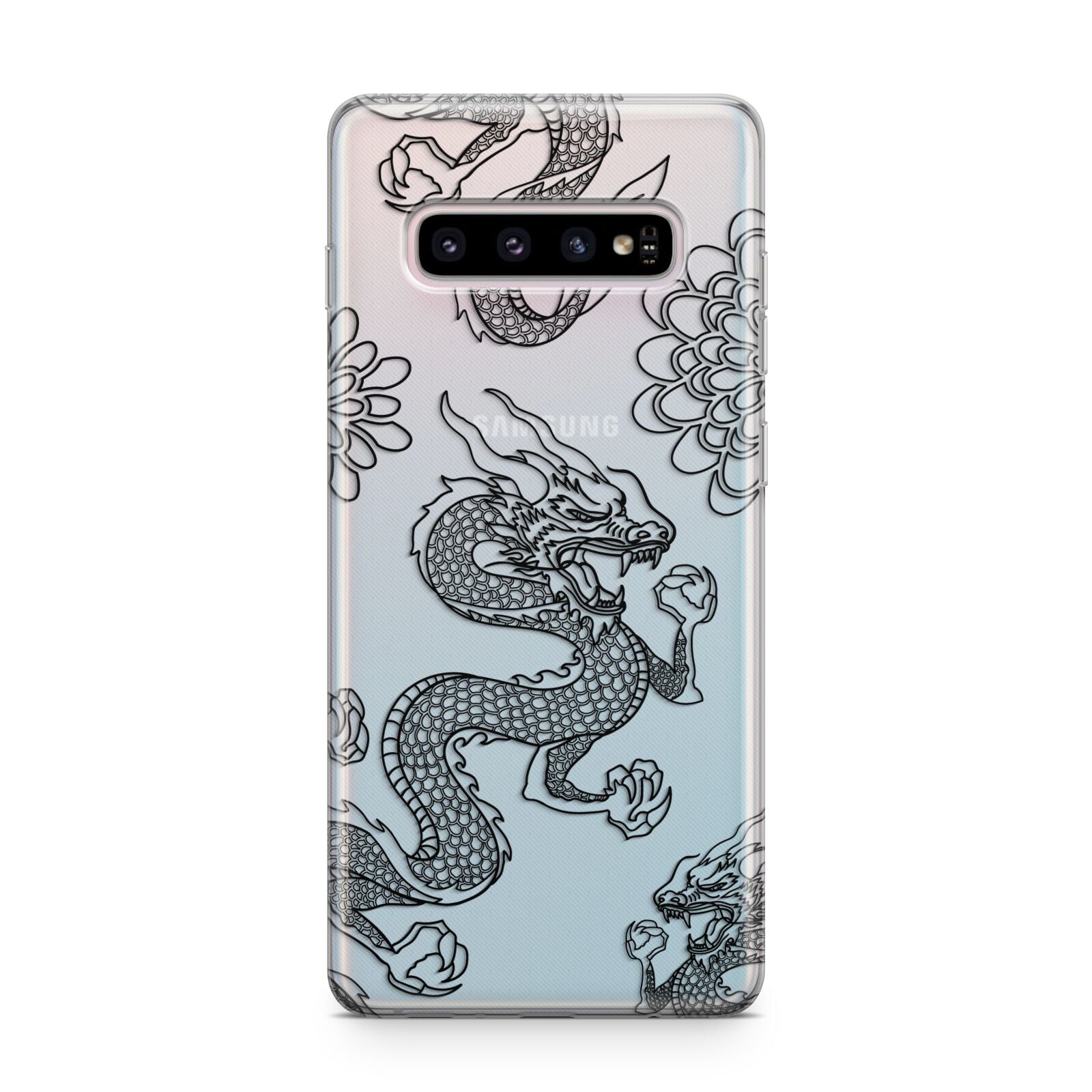 Black Dragon Samsung Galaxy S10 Plus Case