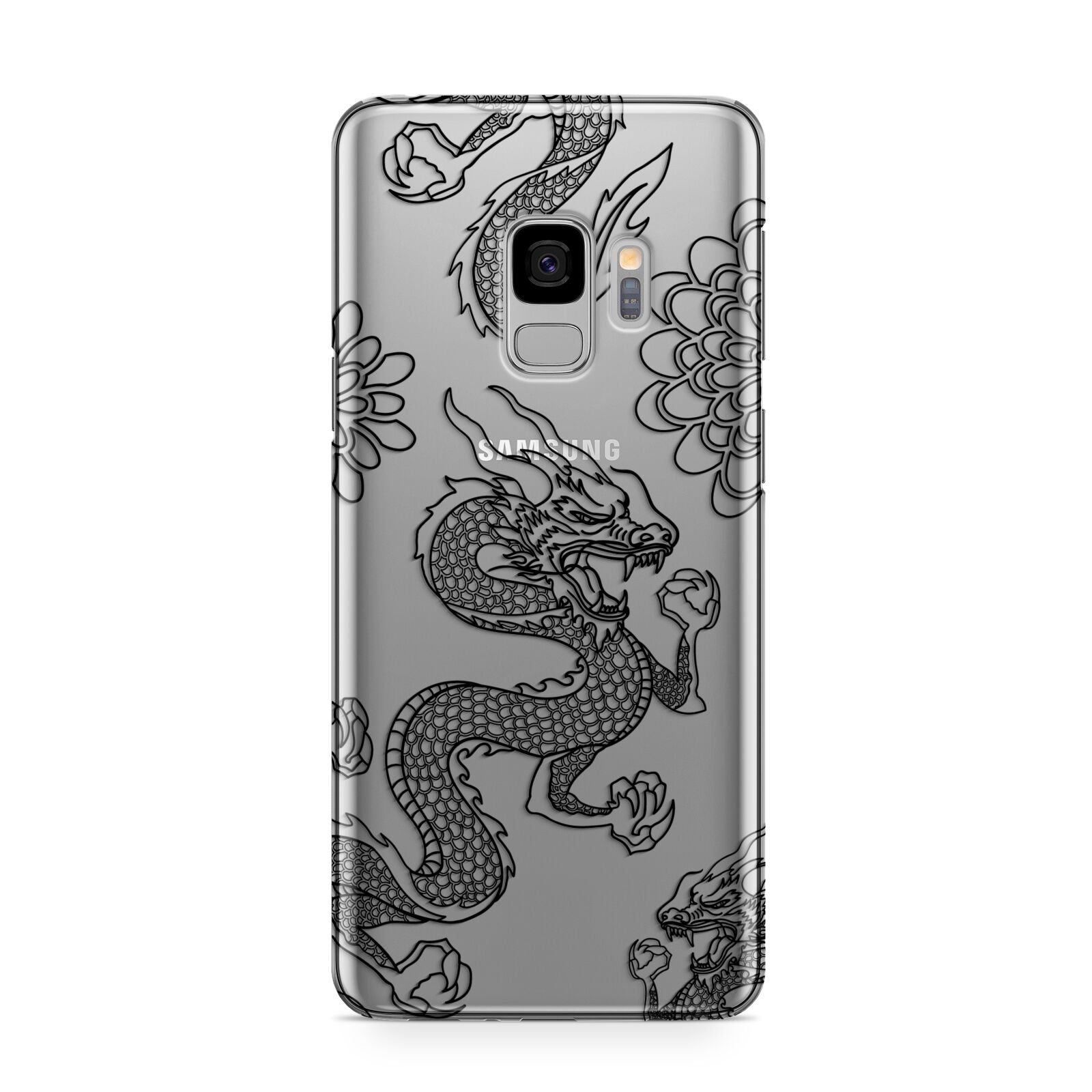 Black Dragon Samsung Galaxy S9 Case