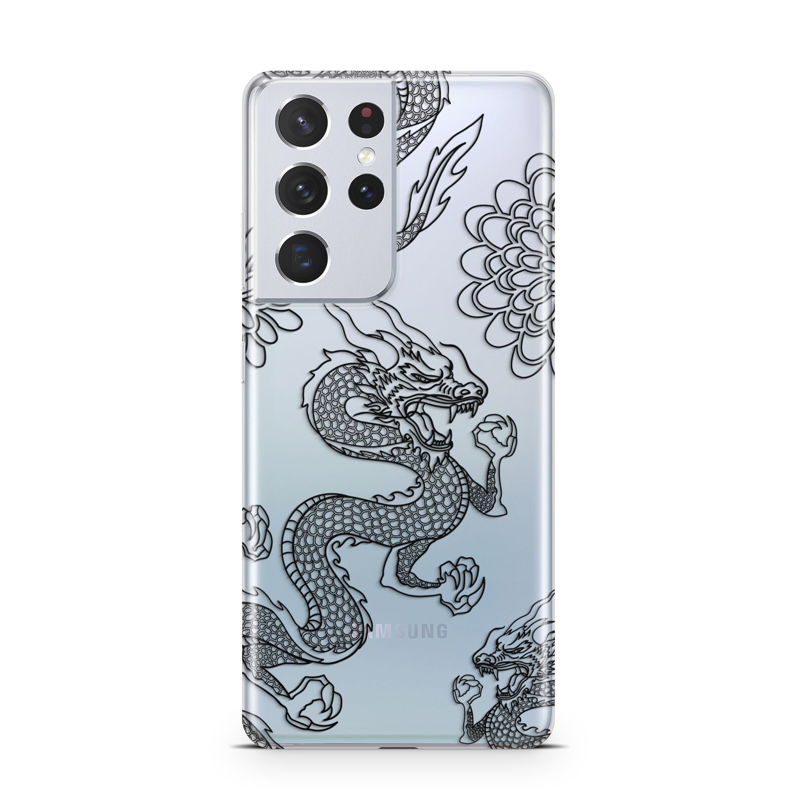 Black Dragon Samsung S21 Ultra Case