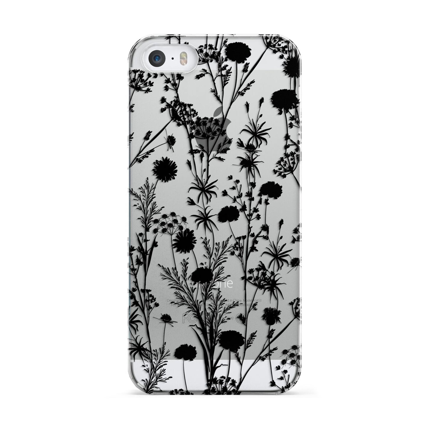 Black Floral Meadow Apple iPhone 5 Case