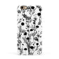 Black Floral Meadow Apple iPhone 6 3D Snap Case