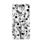 Black Floral Meadow Apple iPhone 6 Plus 3D Tough Case