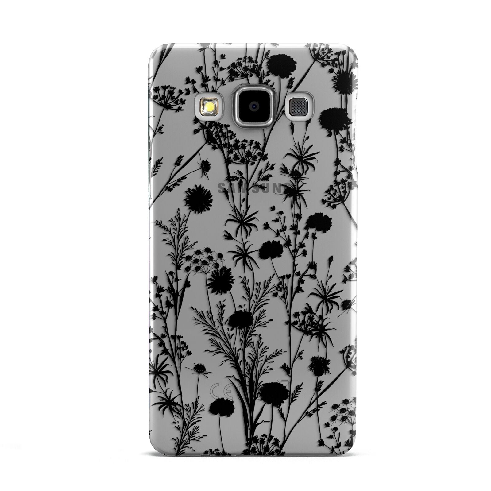 Black Floral Meadow Samsung Galaxy A5 Case