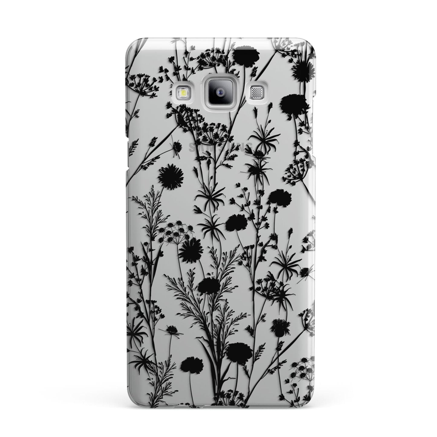 Black Floral Meadow Samsung Galaxy A7 2015 Case