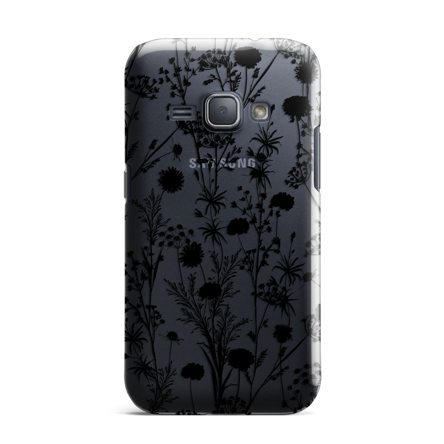 Black Floral Meadow Samsung Galaxy J1 2016 Case