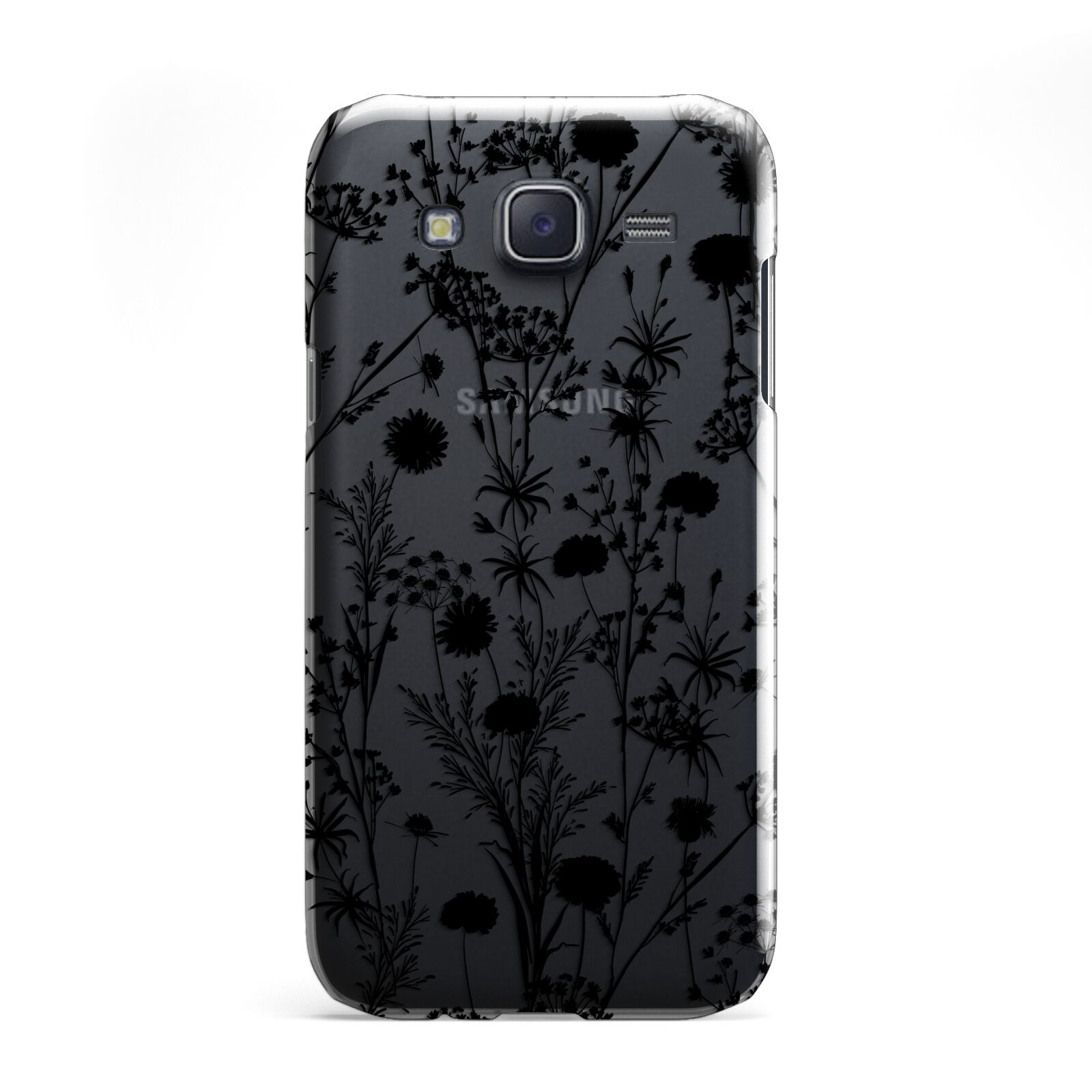 Black Floral Meadow Samsung Galaxy J5 Case