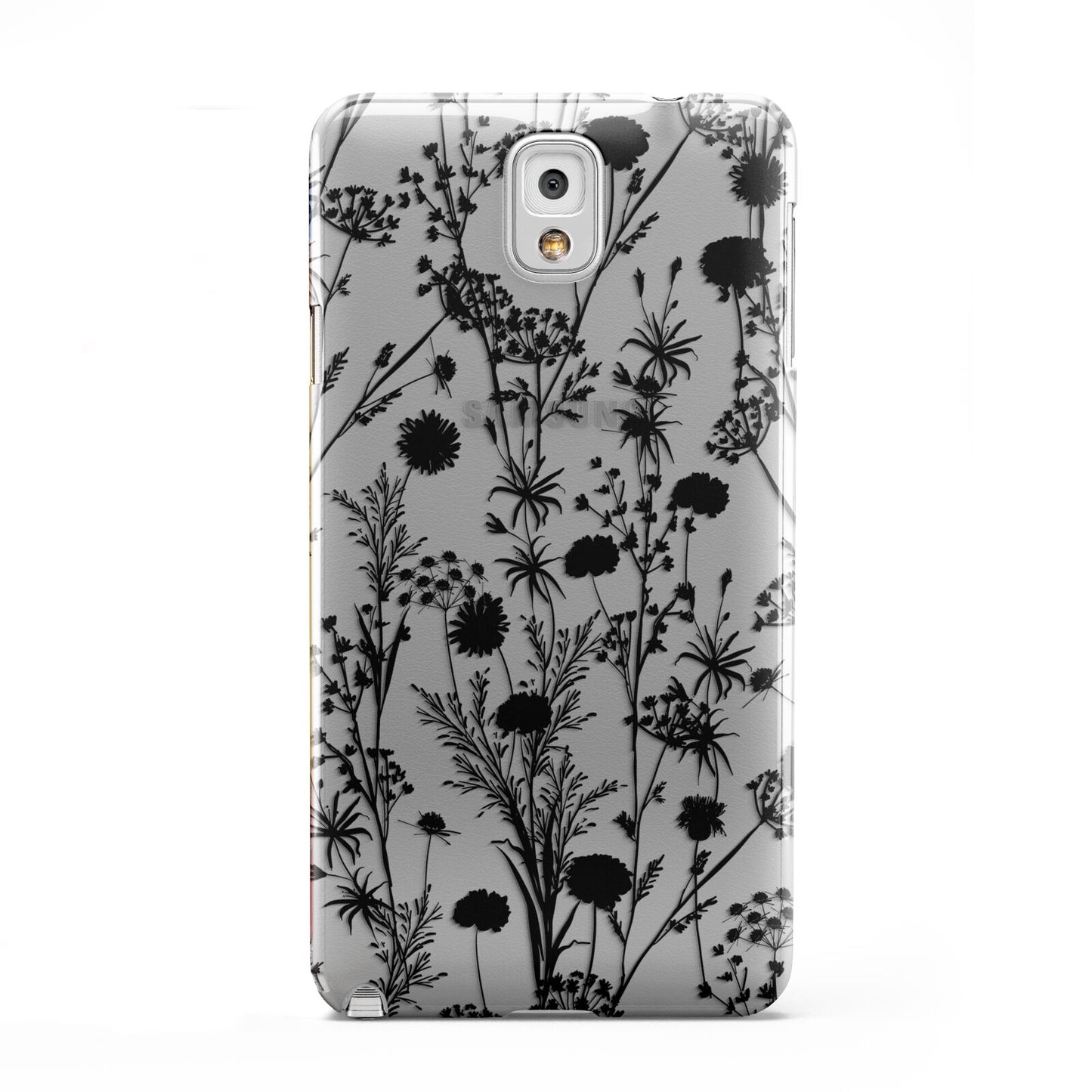 Black Floral Meadow Samsung Galaxy Note 3 Case