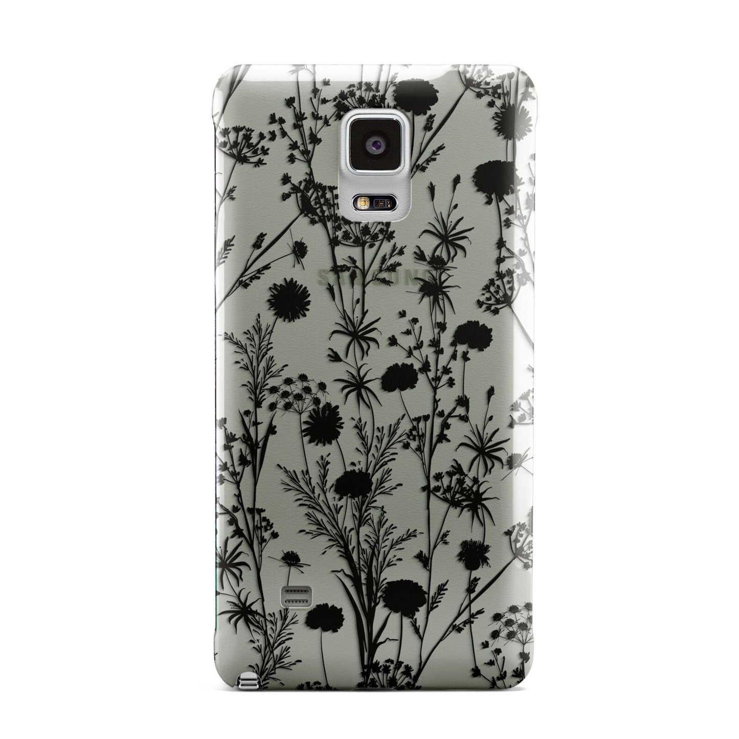 Black Floral Meadow Samsung Galaxy Note 4 Case