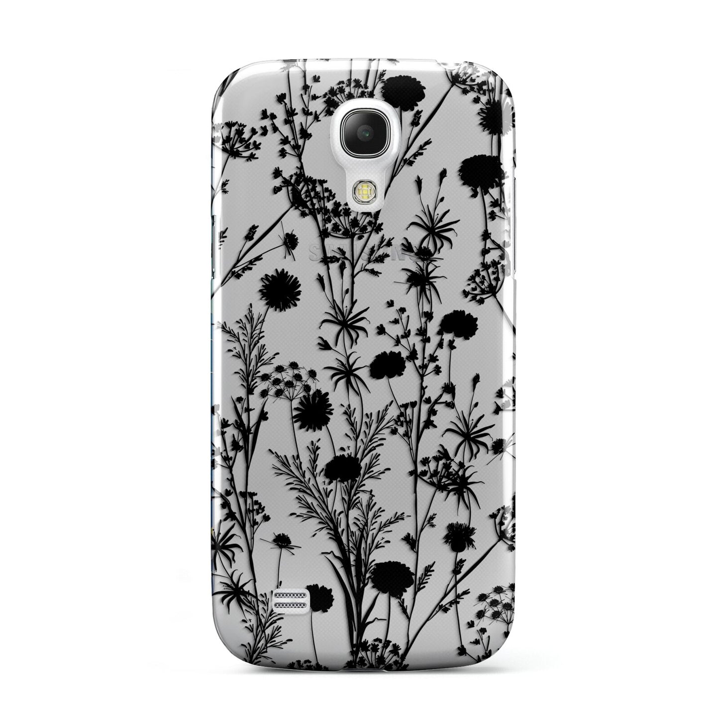 Black Floral Meadow Samsung Galaxy S4 Mini Case