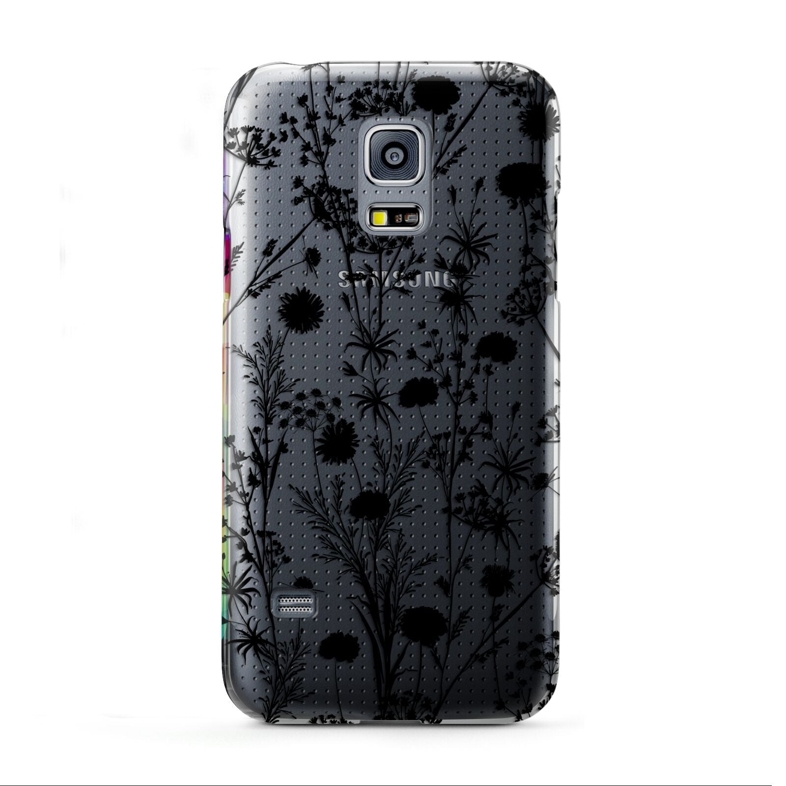 Black Floral Meadow Samsung Galaxy S5 Mini Case