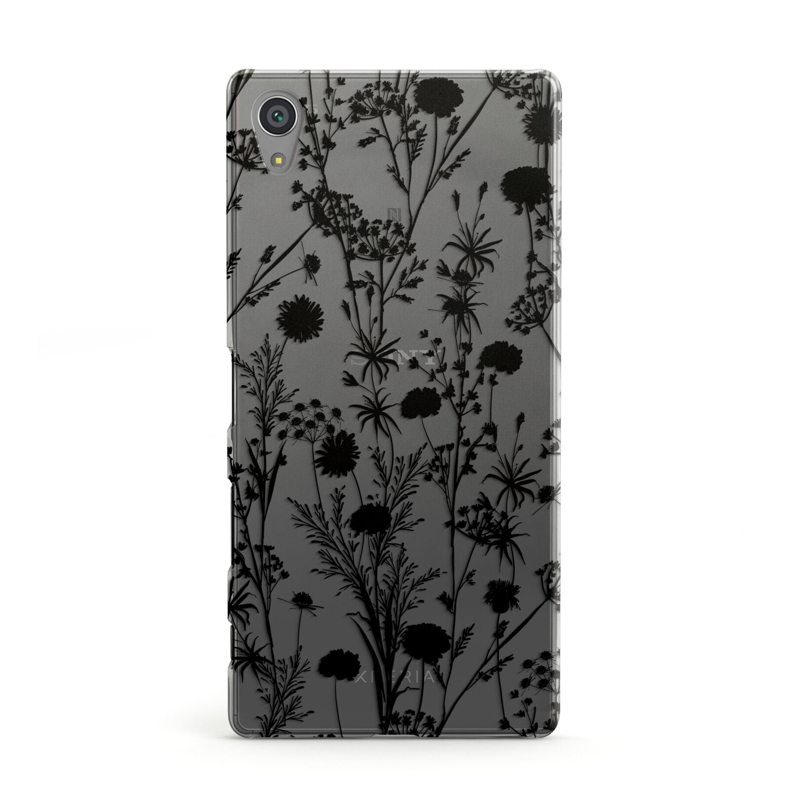 Black Floral Meadow Sony Xperia Case