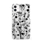 Black Floral Meadow iPhone 11 3D Snap Case