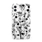 Black Floral Meadow iPhone 11 3D Tough Case
