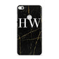 Black Gold Marble Effect Initials Personalised Huawei P8 Lite Case