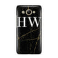 Black Gold Marble Effect Initials Personalised Huawei Y3 2017