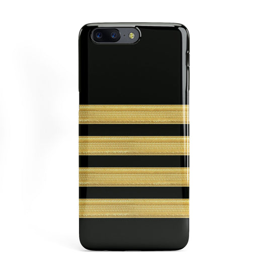 Black Gold Pilot Stripes OnePlus Case