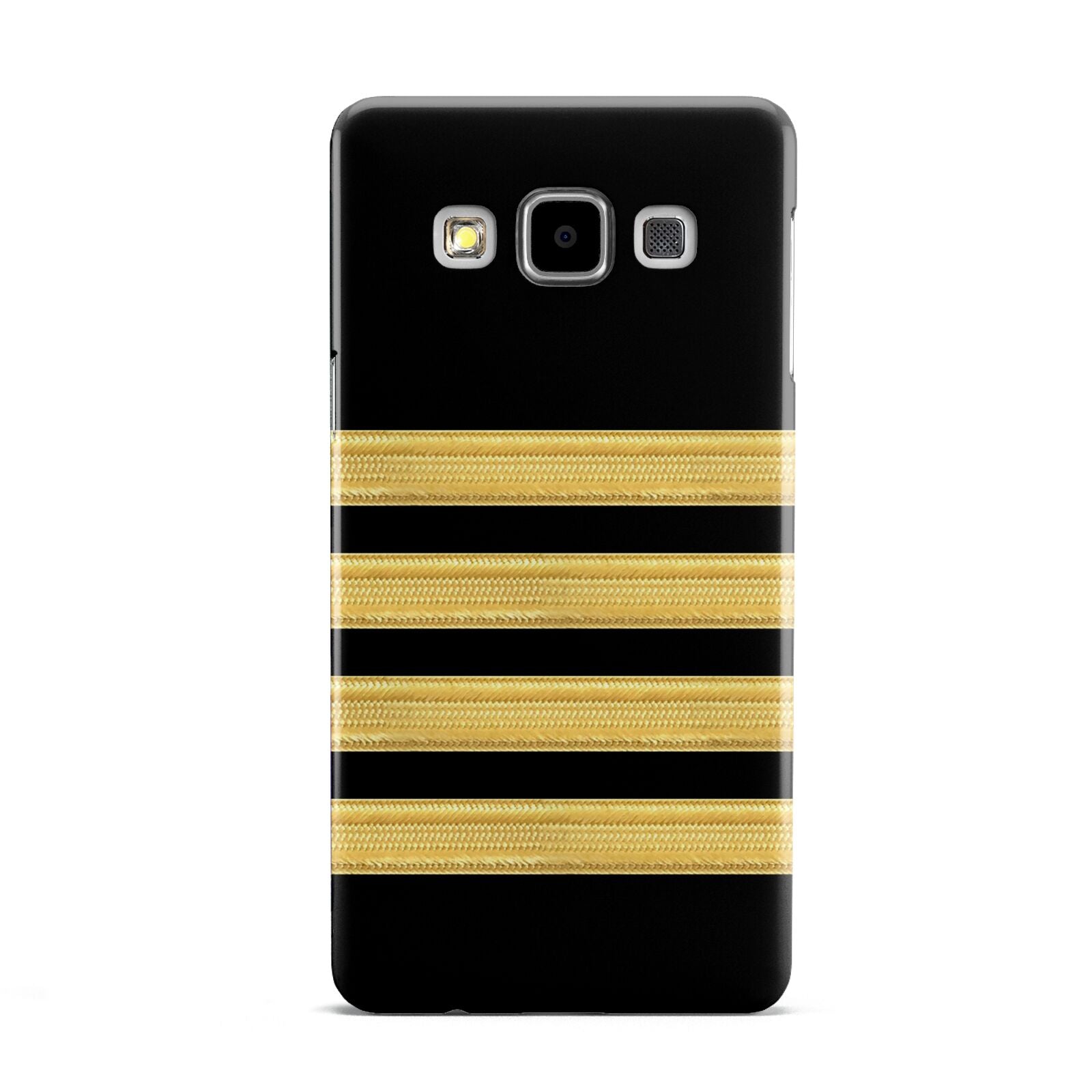 Black Gold Pilot Stripes Samsung Galaxy A5 Case