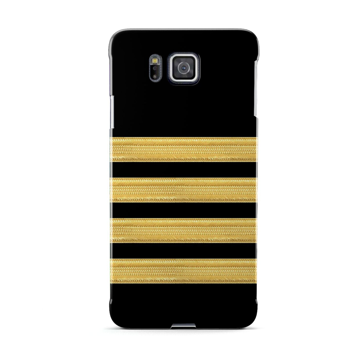 Black Gold Pilot Stripes Samsung Galaxy Alpha Case