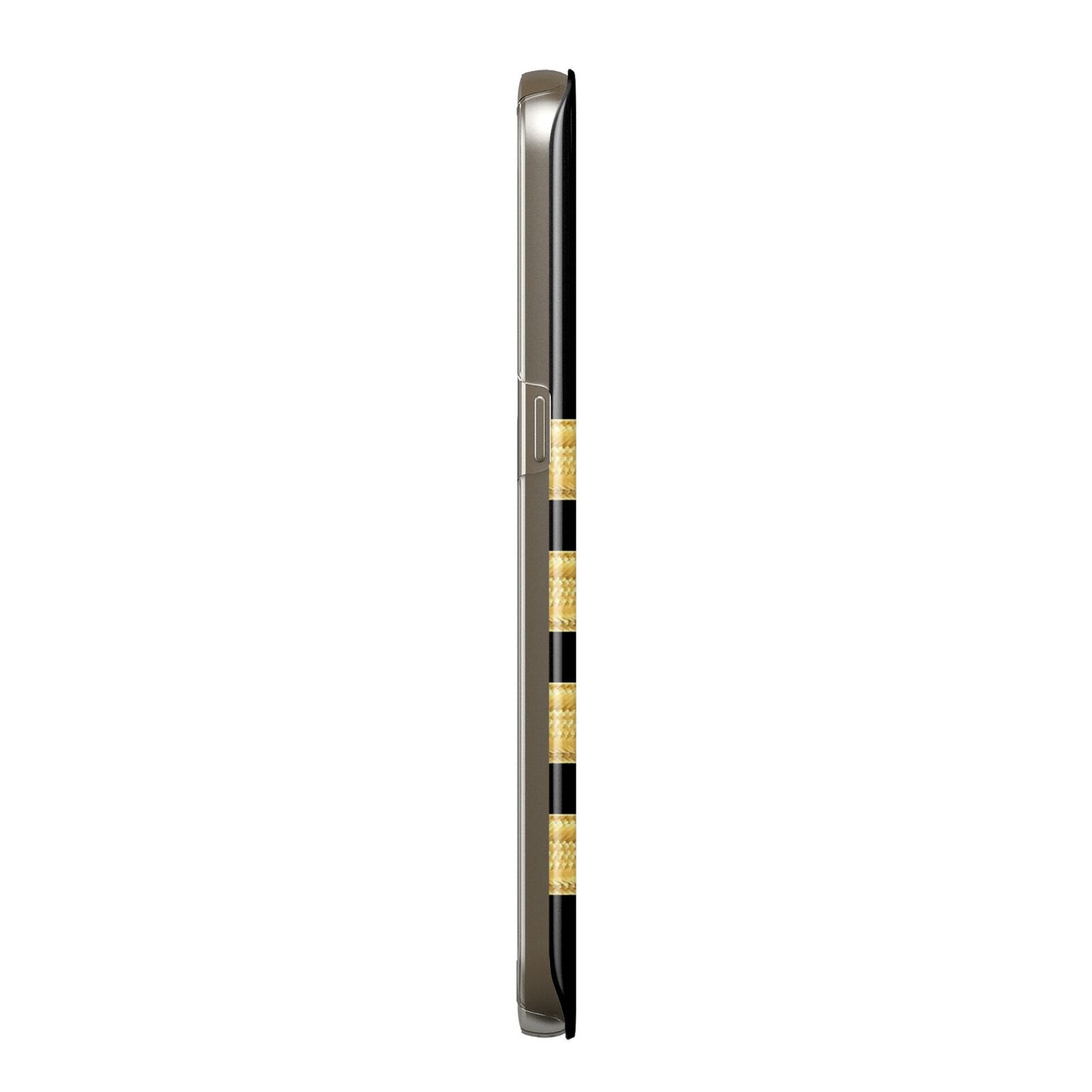 Black Gold Pilot Stripes Samsung Galaxy Case Side View