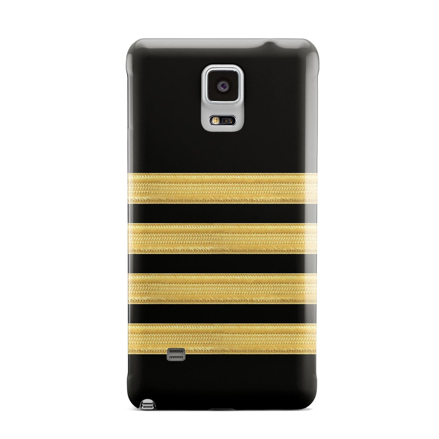 Black Gold Pilot Stripes Samsung Galaxy Note 4 Case