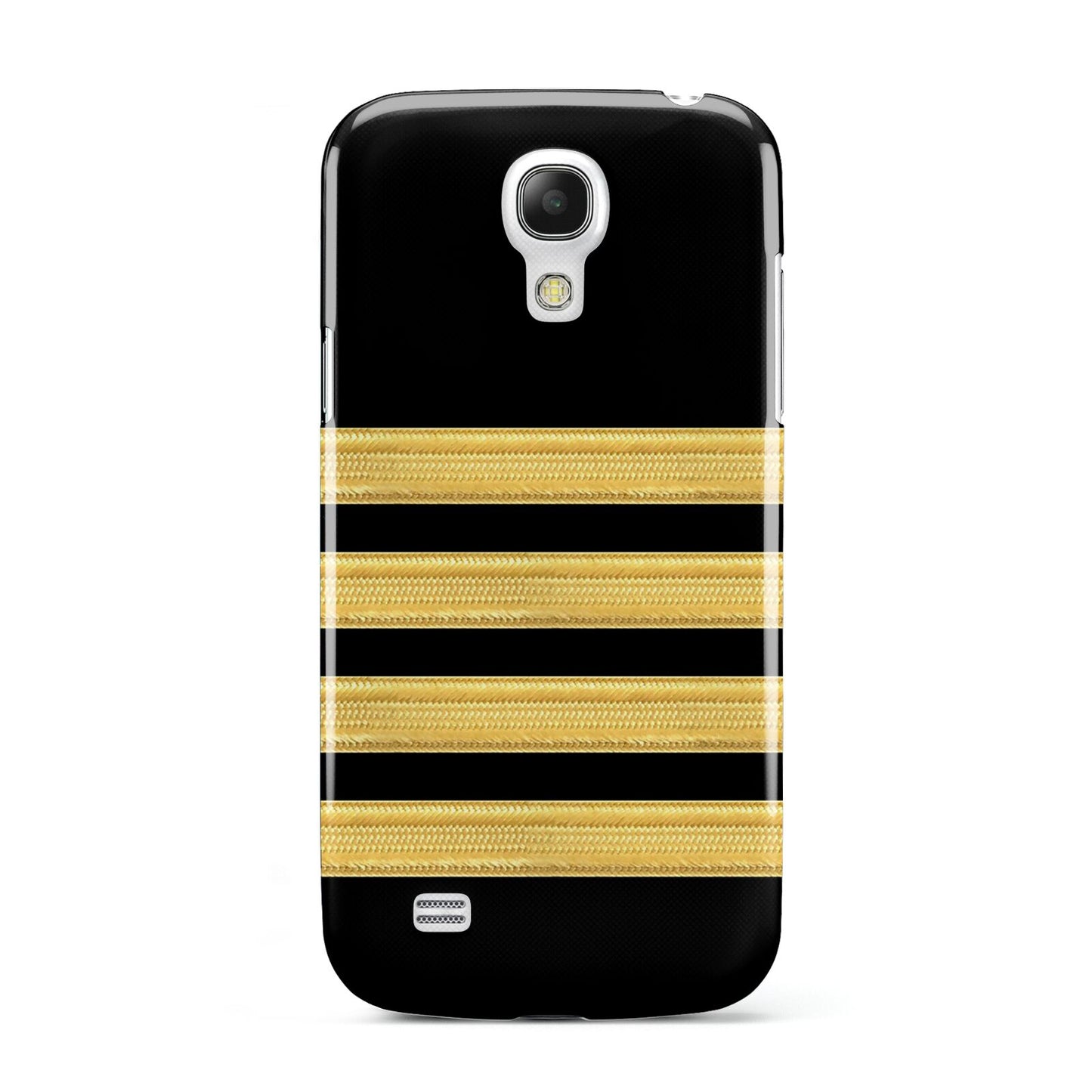 Black Gold Pilot Stripes Samsung Galaxy S4 Mini Case