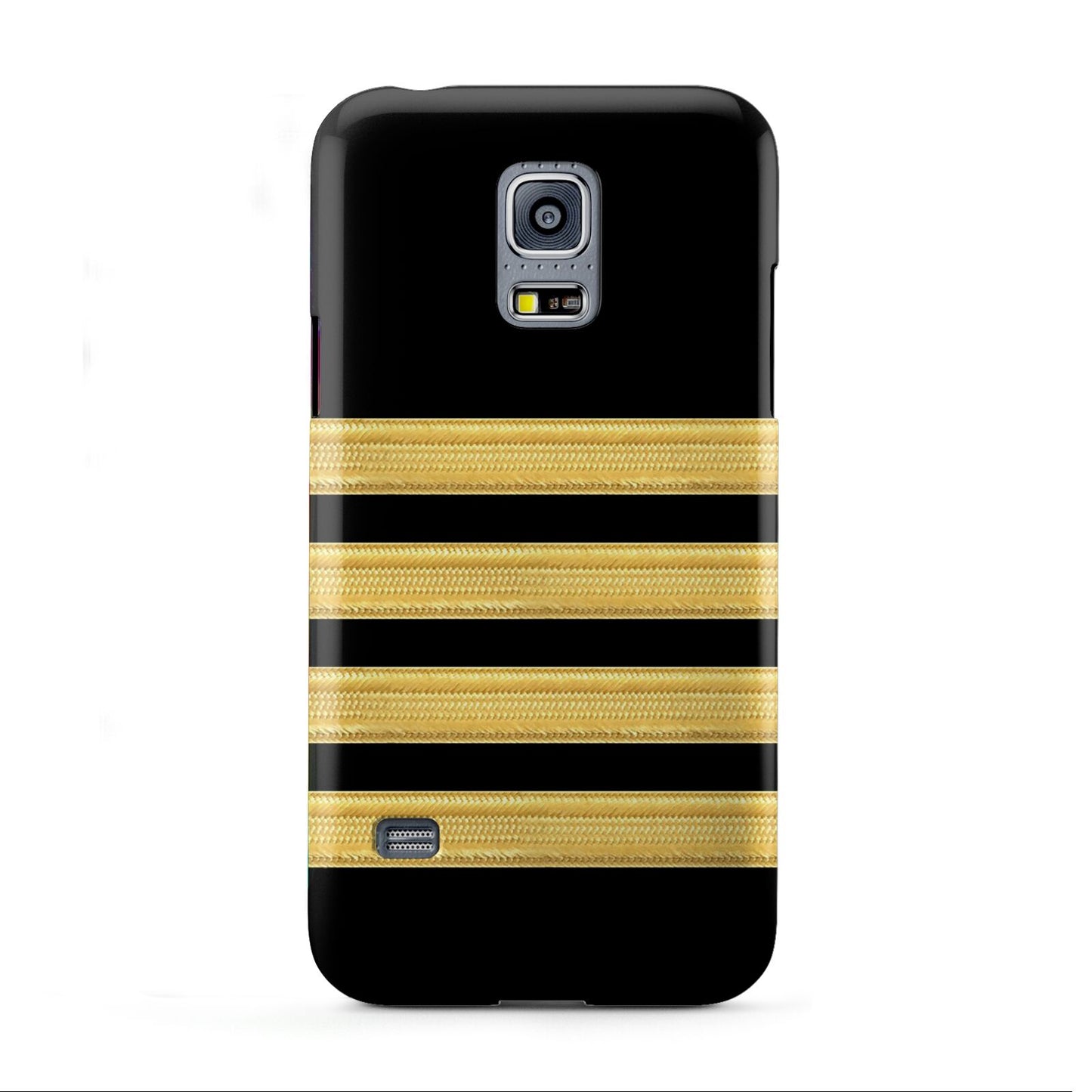 Black Gold Pilot Stripes Samsung Galaxy S5 Mini Case