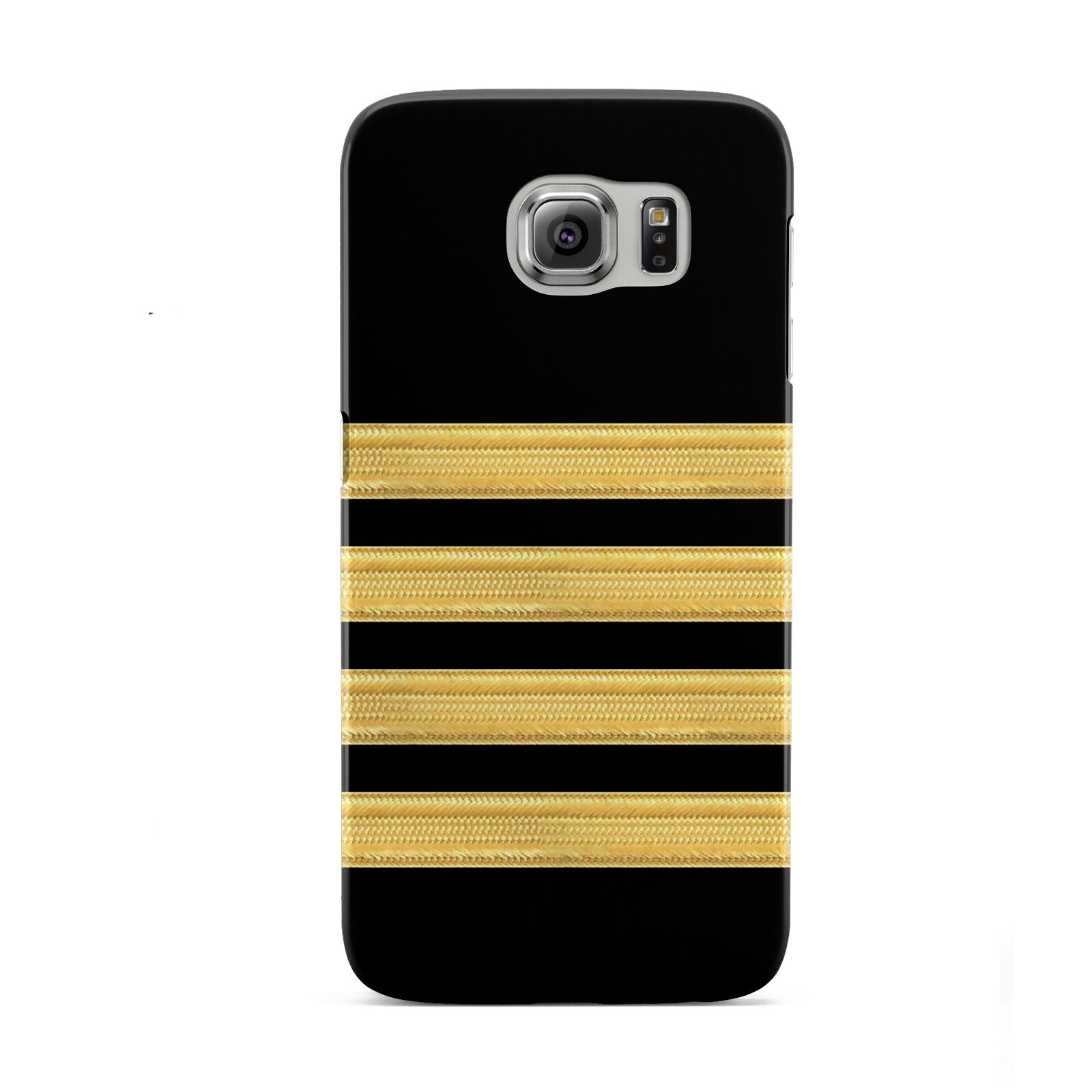 Black Gold Pilot Stripes Samsung Galaxy S6 Case