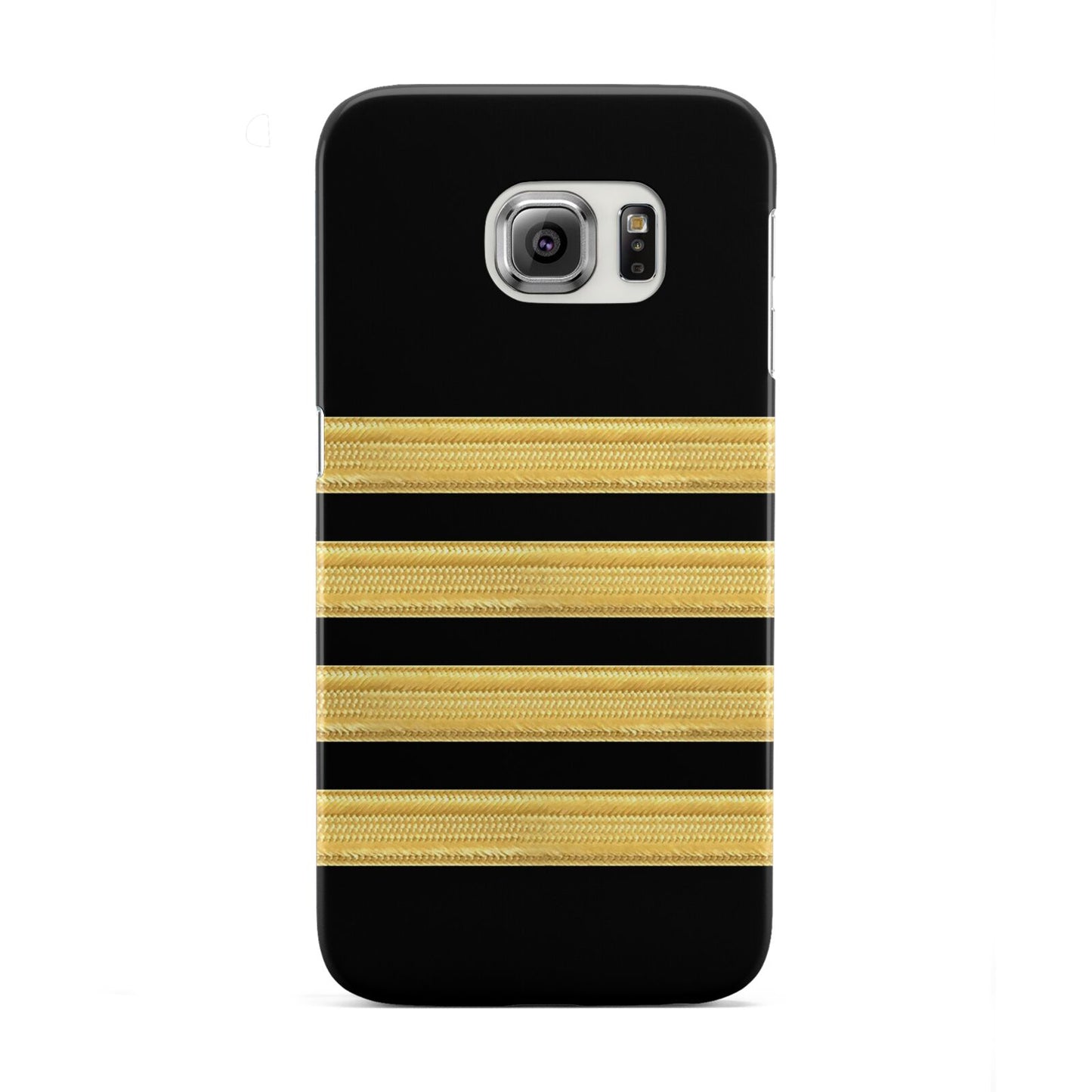 Black Gold Pilot Stripes Samsung Galaxy S6 Edge Case