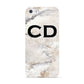 Black Initials Yellow Marble Apple iPhone 5 Case