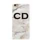 Black Initials Yellow Marble iPhone 6 Plus 3D Snap Case on Gold Phone