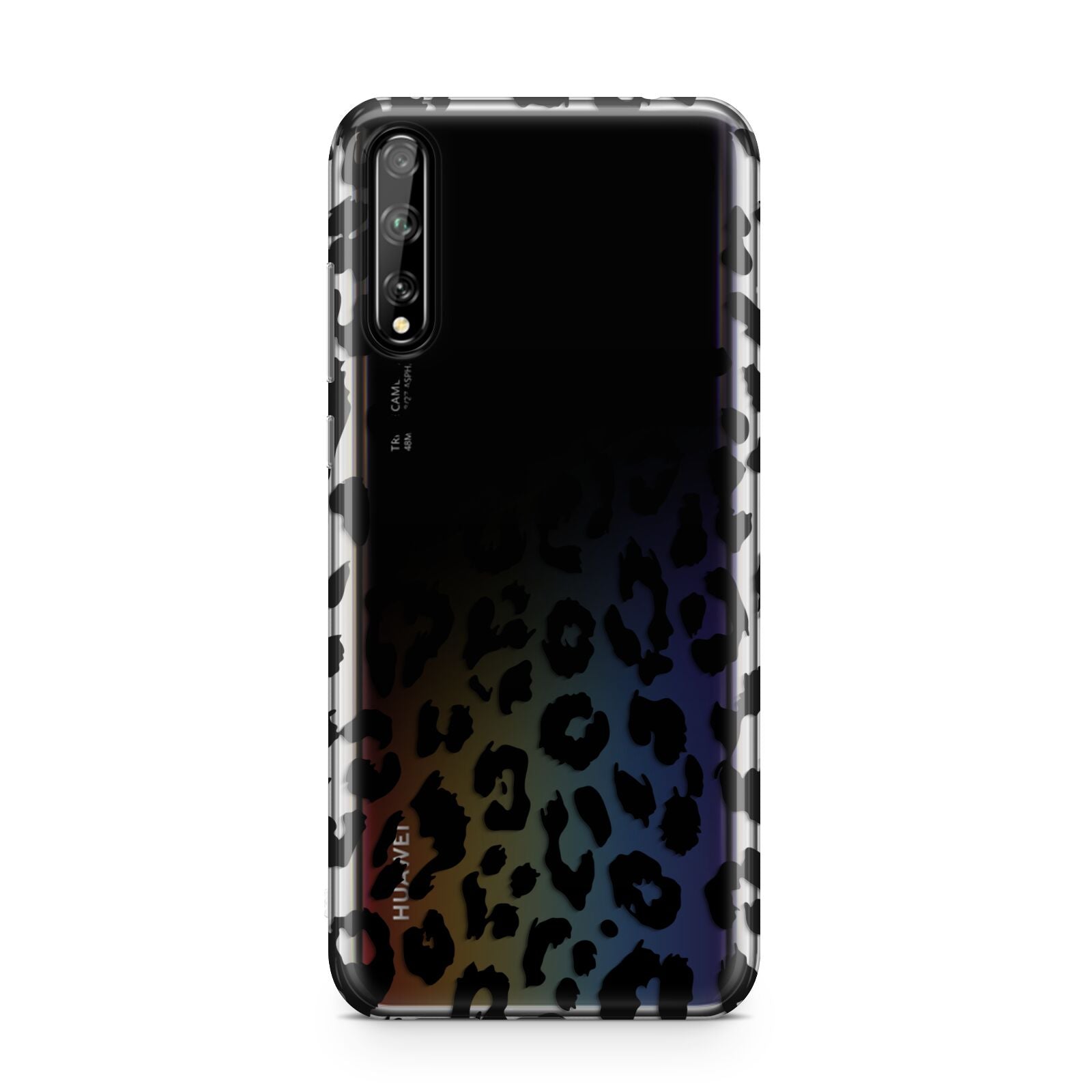 Black Leopard Print Huawei Enjoy 10s Phone Case