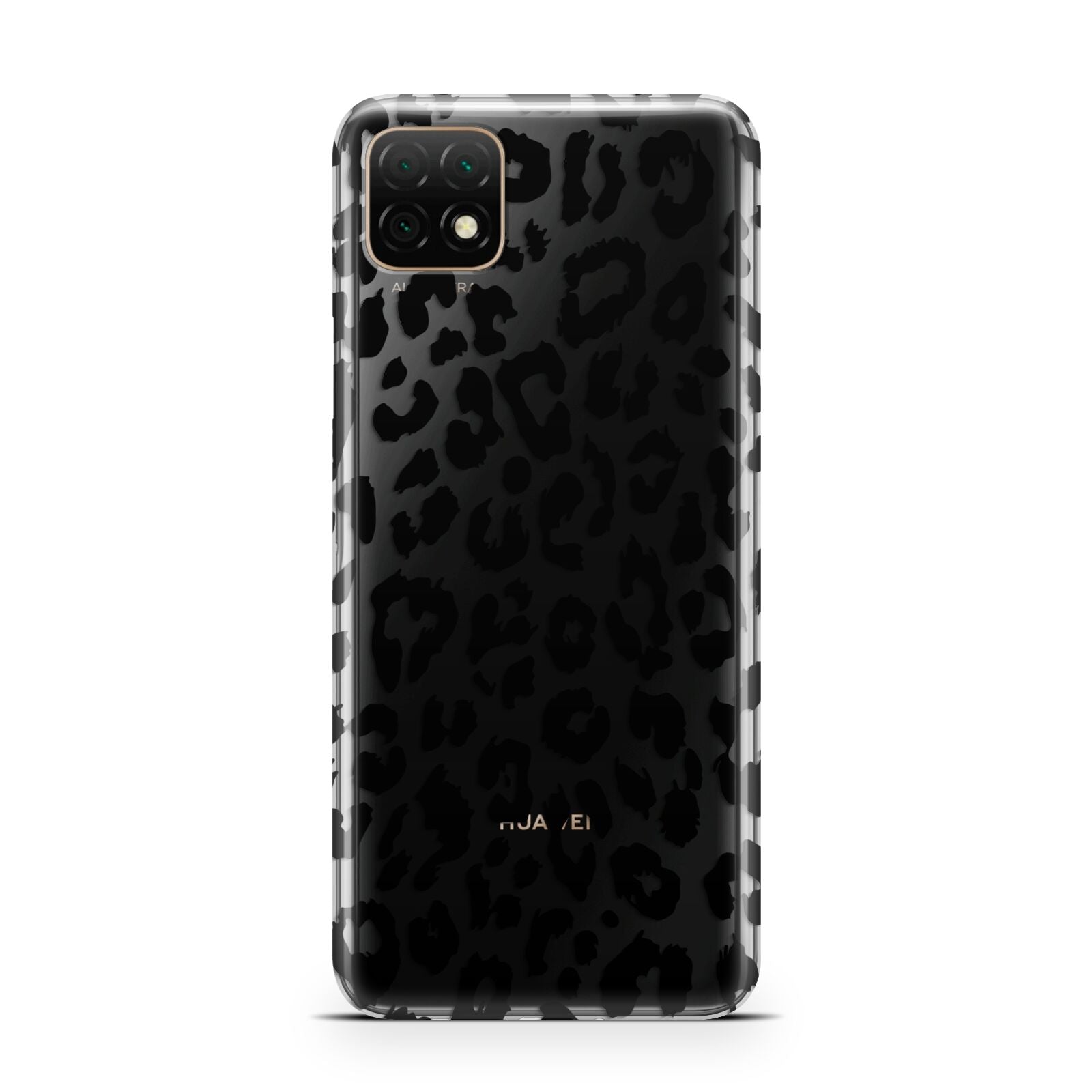 Black Leopard Print Huawei Enjoy 20 Phone Case