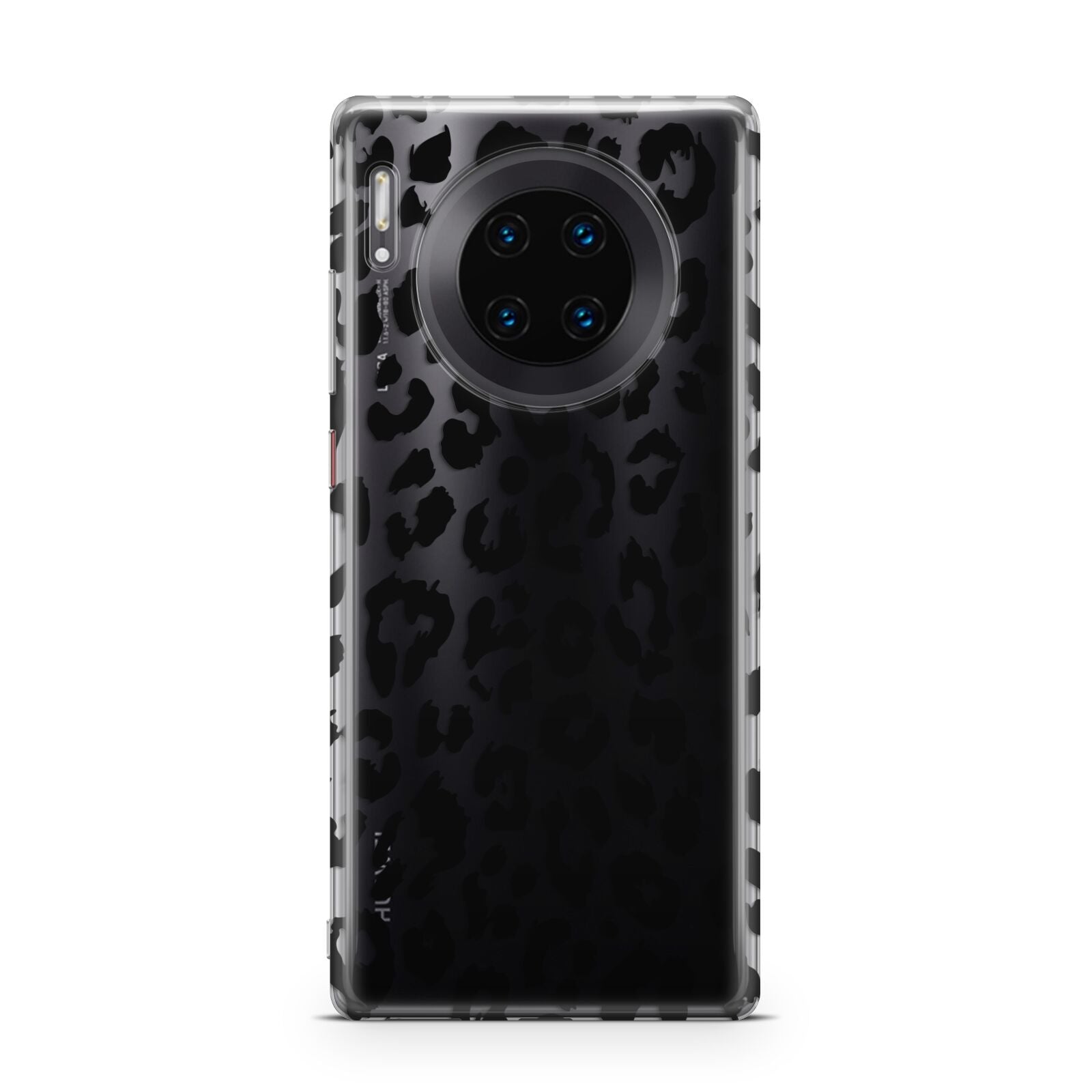 Black Leopard Print Huawei Mate 30 Pro Phone Case