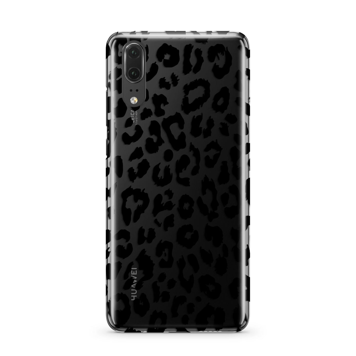 Black Leopard Print Huawei P20 Phone Case