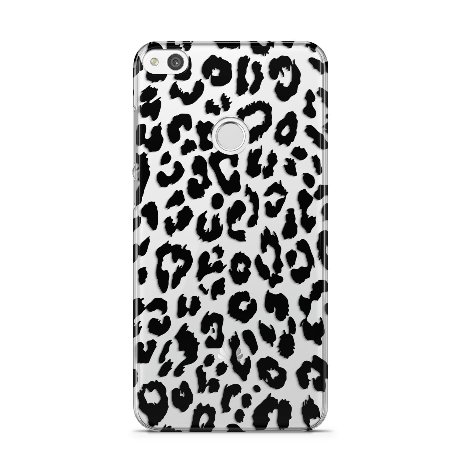 Black Leopard Print Huawei P8 Lite Case