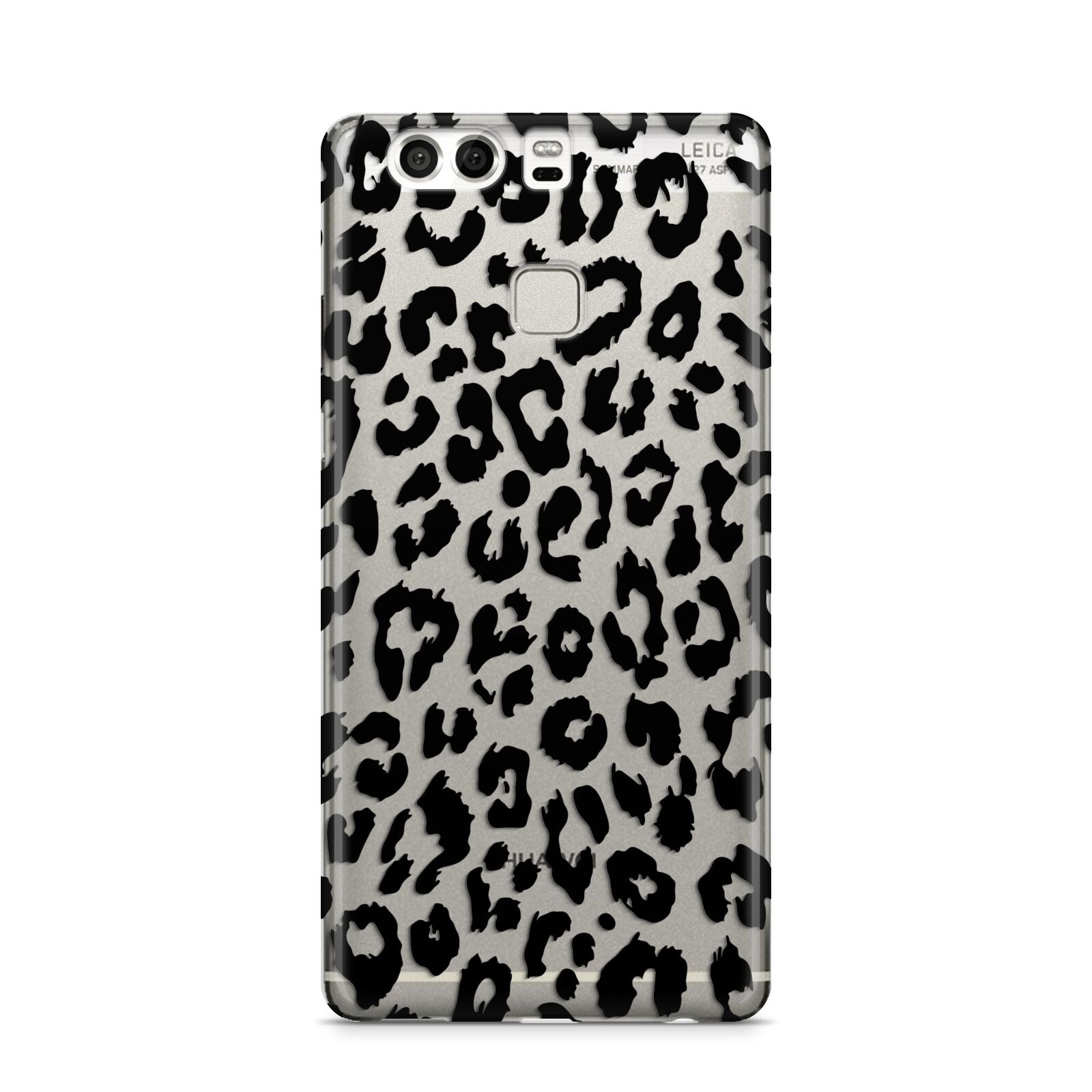 Black Leopard Print Huawei P9 Case