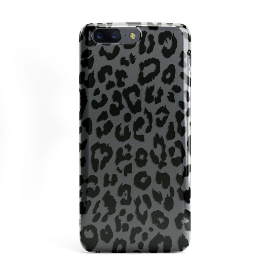 Black Leopard Print OnePlus Case