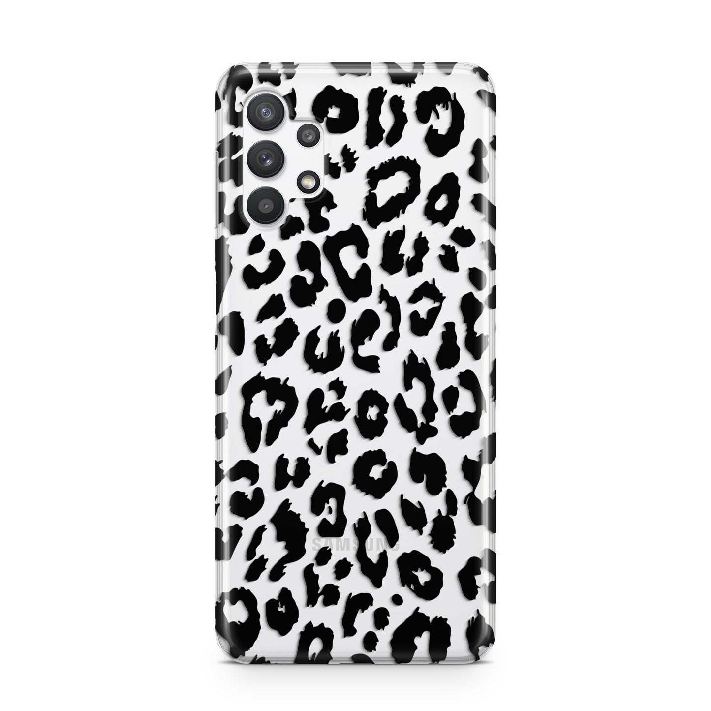 Black Leopard Print Samsung A32 5G Case