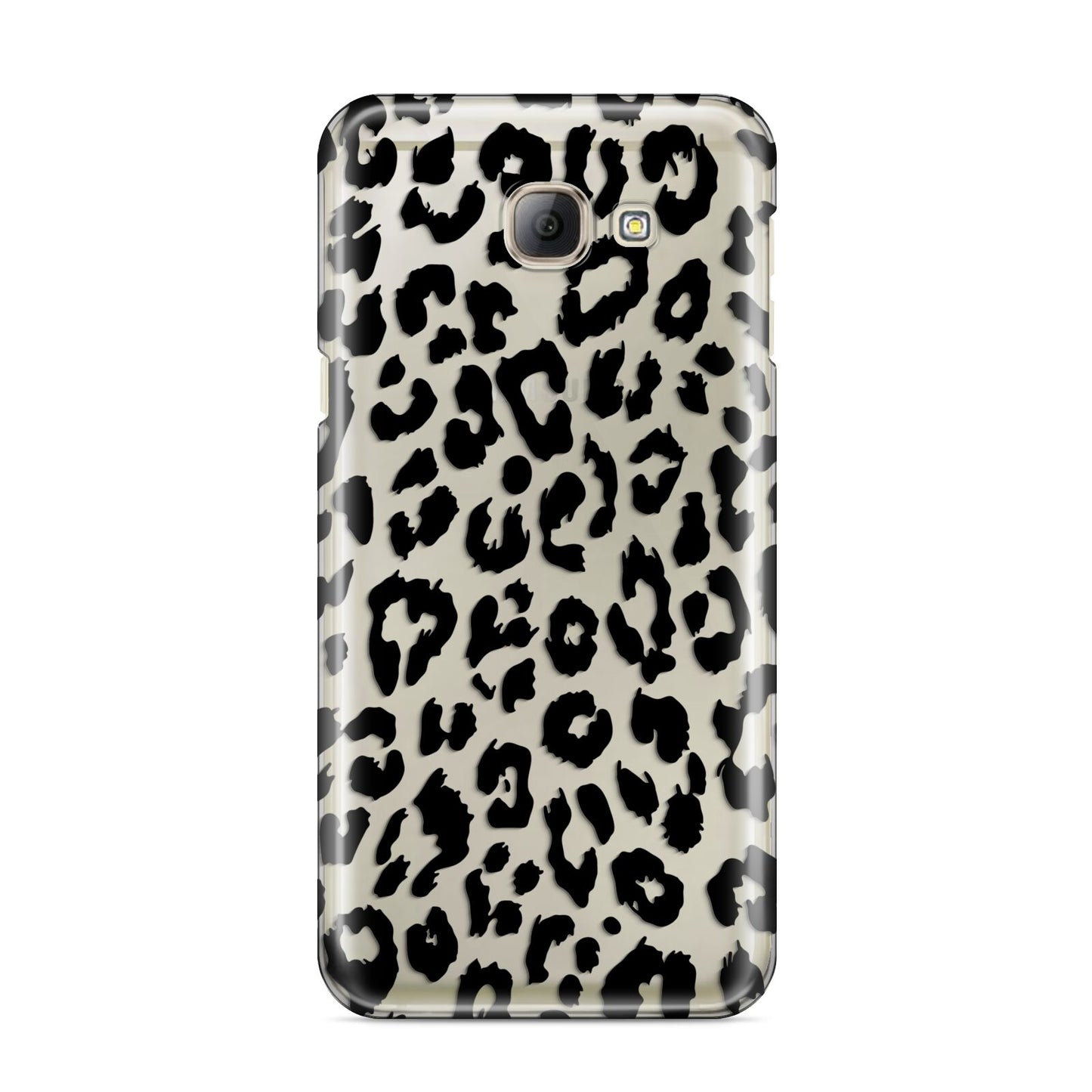 Black Leopard Print Samsung Galaxy A8 2016 Case