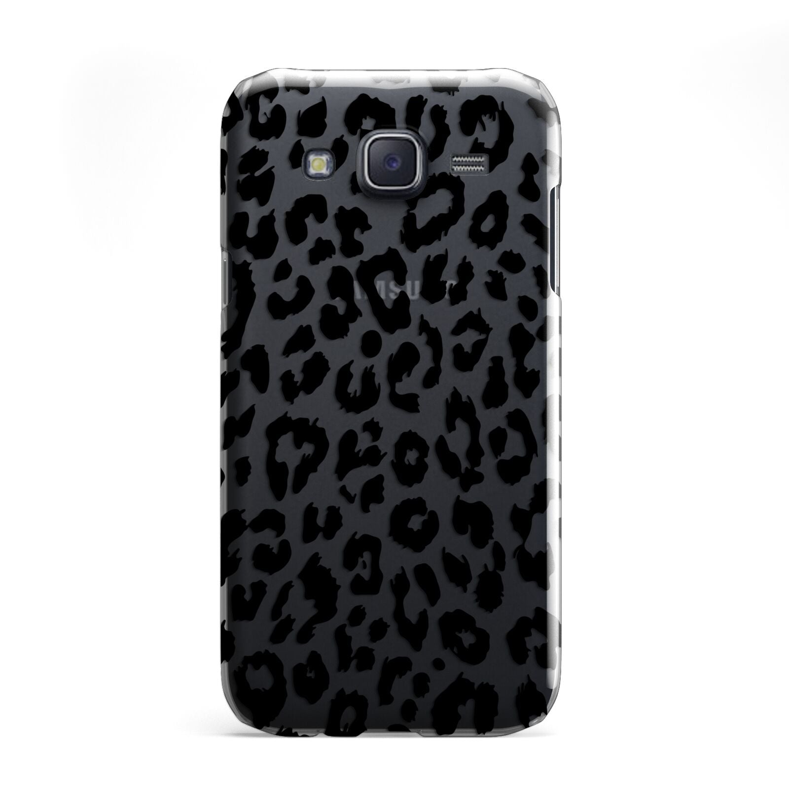 Black Leopard Print Samsung Galaxy J5 Case