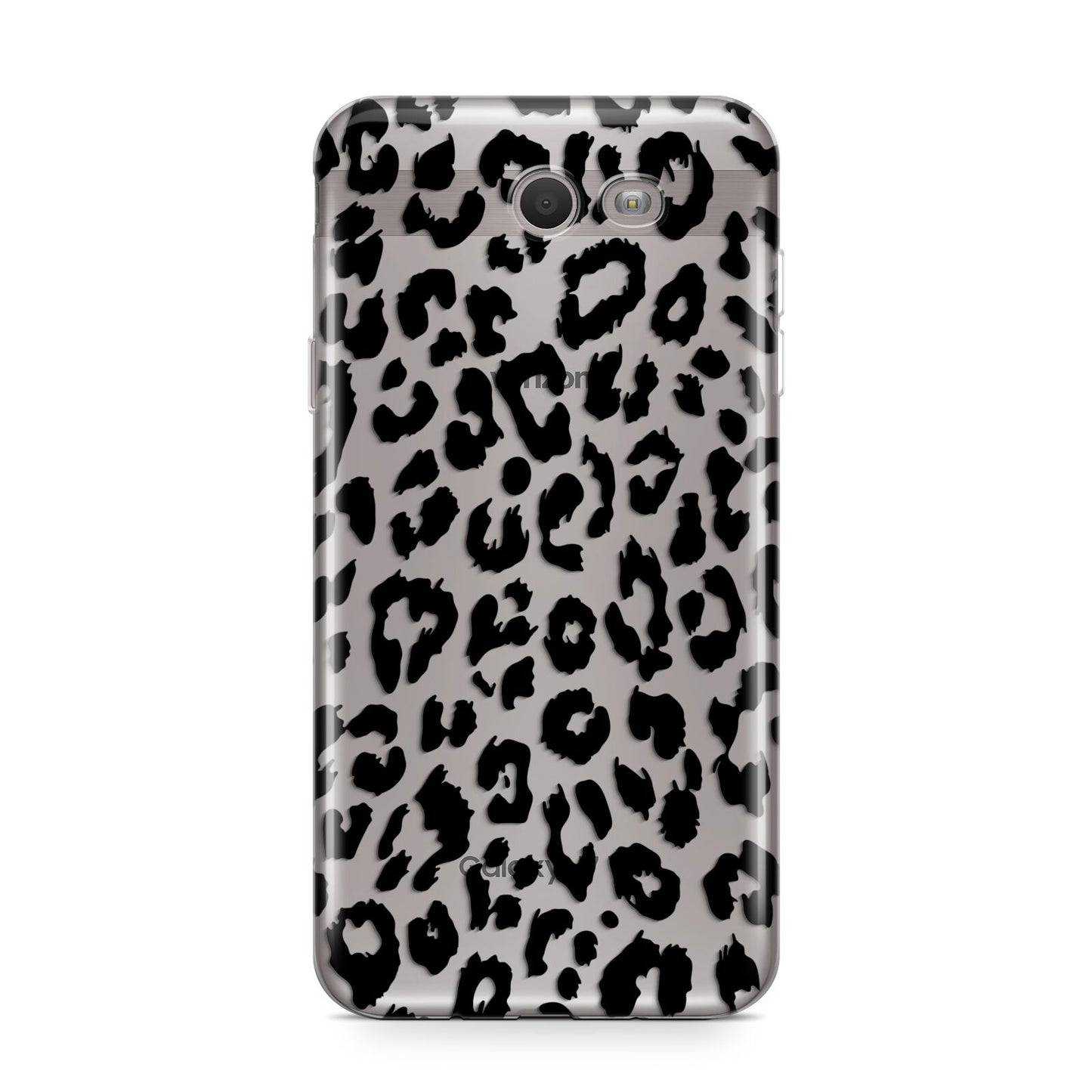 Black Leopard Print Samsung Galaxy J7 2017 Case