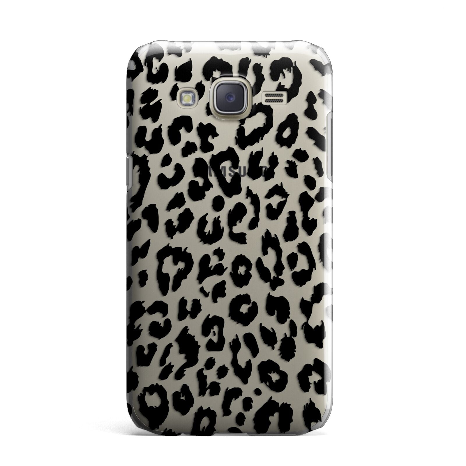 Black Leopard Print Samsung Galaxy J7 Case