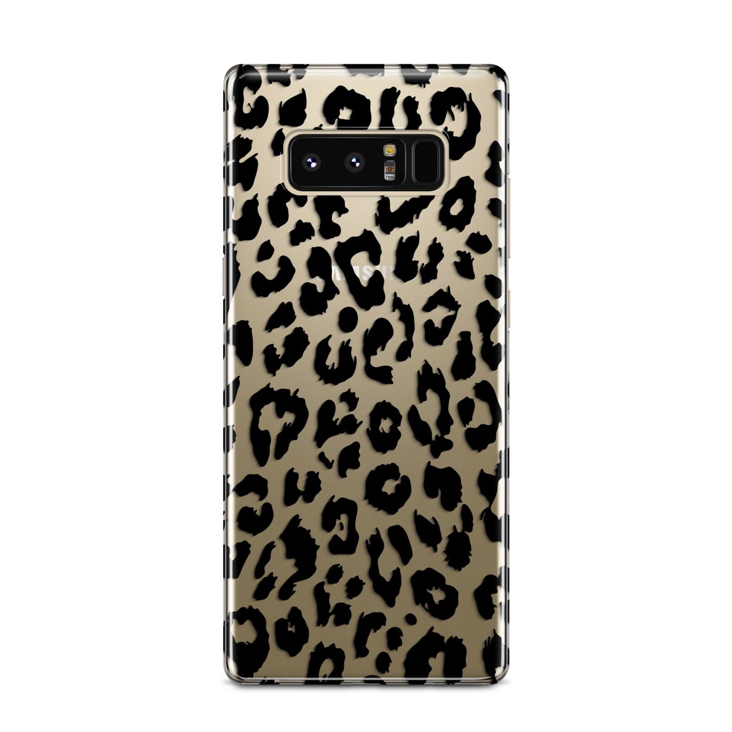 Black Leopard Print Samsung Galaxy Note 8 Case
