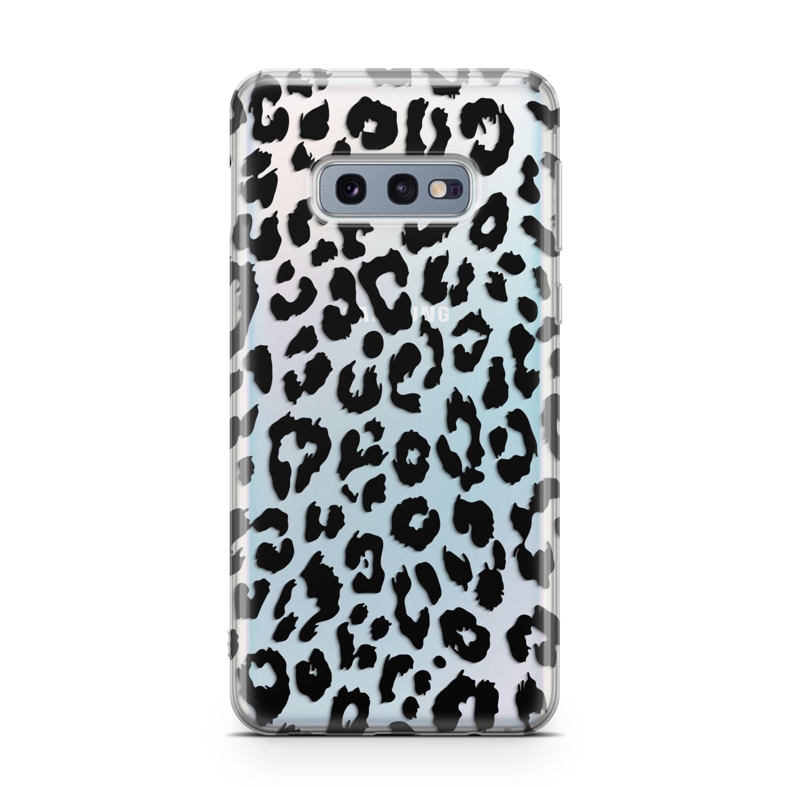 Black Leopard Print Samsung Galaxy S10E Case
