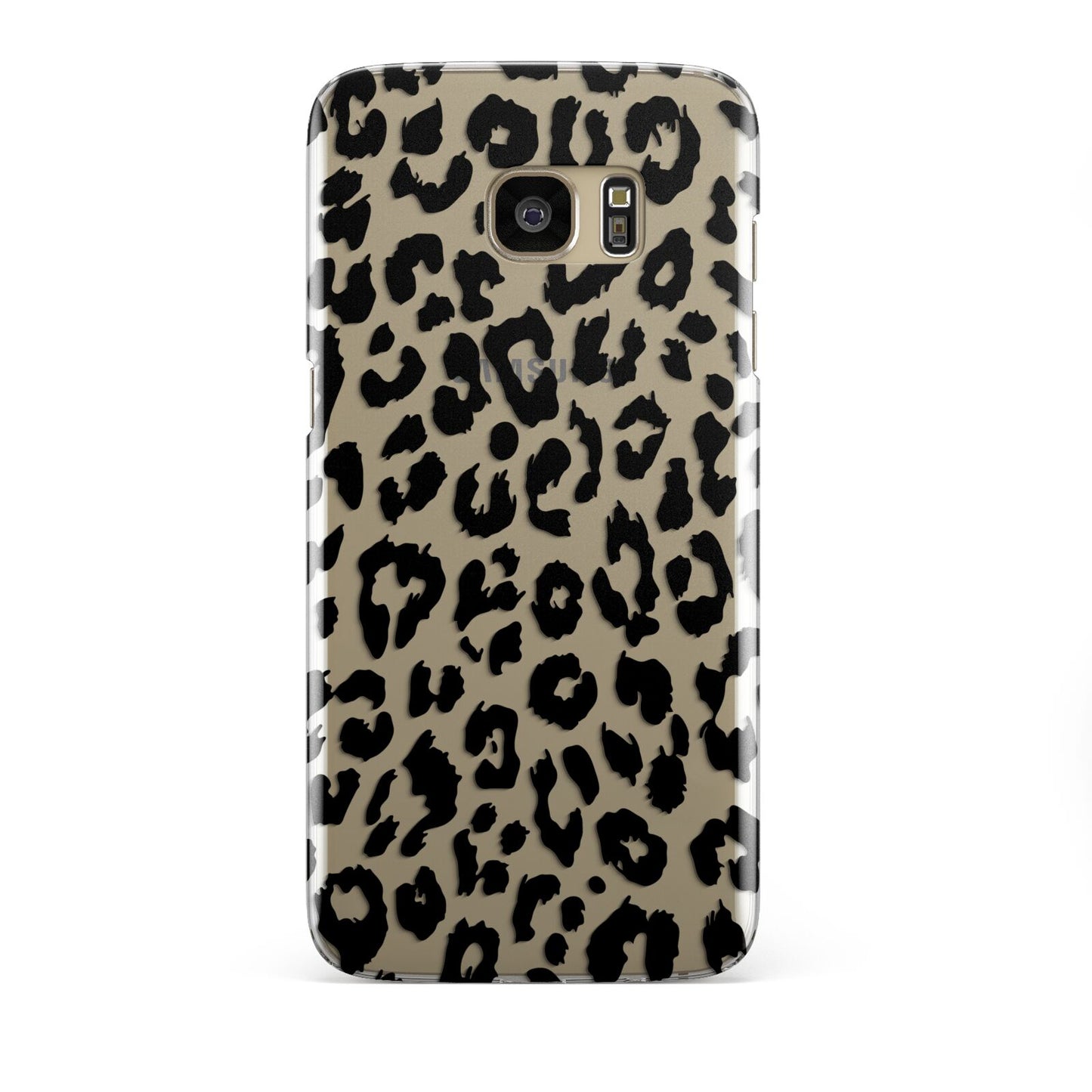 Black Leopard Print Samsung Galaxy S7 Edge Case