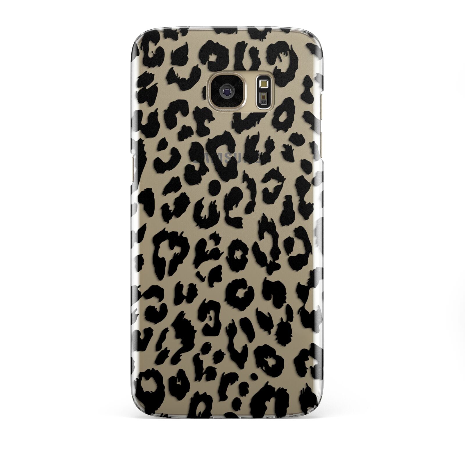 Black Leopard Print Samsung Galaxy S7 Edge Case